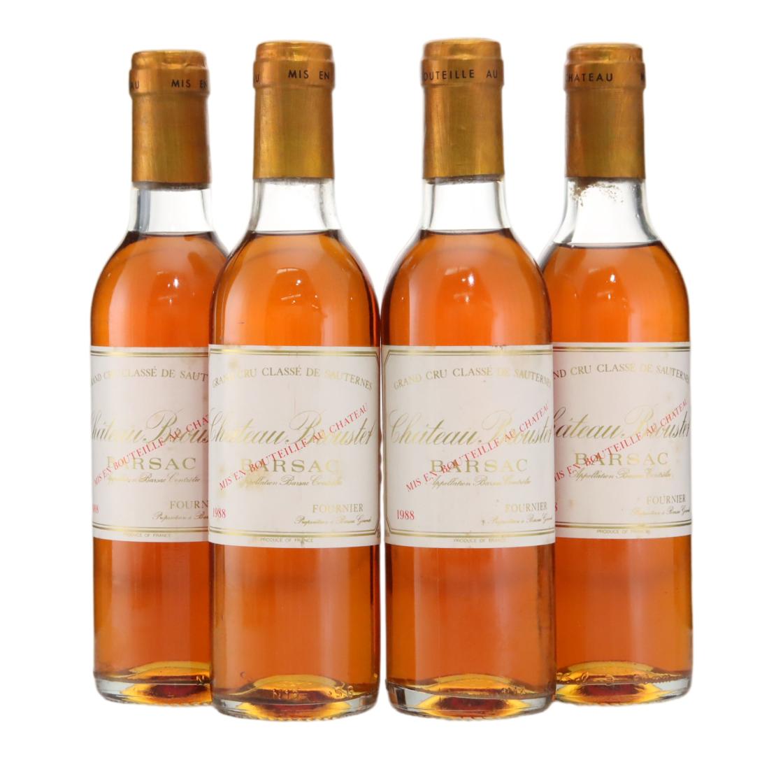 Château Broustet 1988 x 4 / Half Bottle