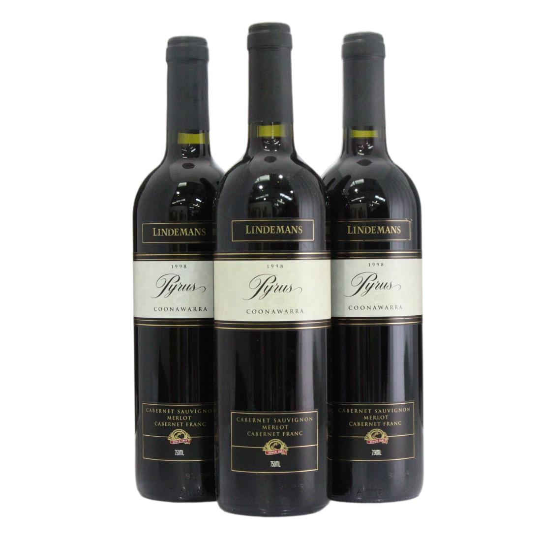 Lindemans Pyrus Coonawarra 1998 x 3