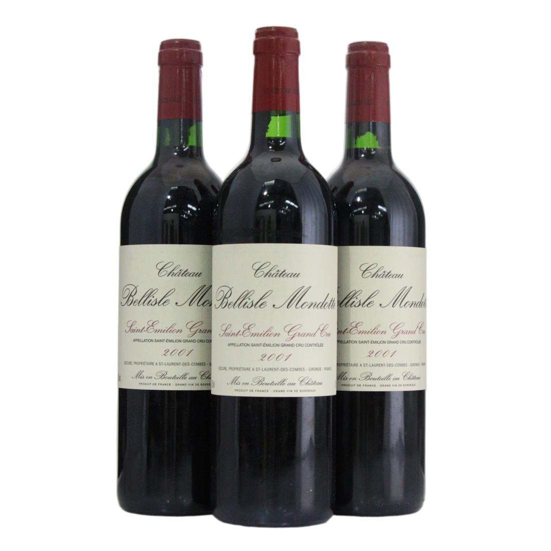 Château Bellisle Mondotte 2001 x 3