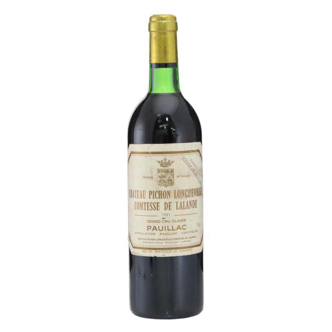 Château Pichon Longueville Comtesse de Lalande 1981