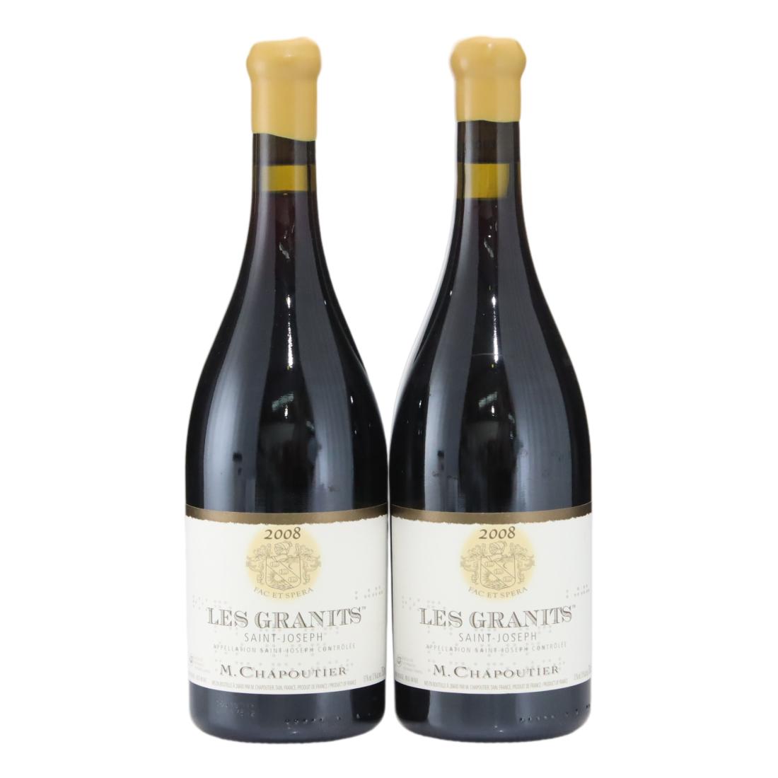 M. Chapoutier Les Granits Blanc 2008 x 2
