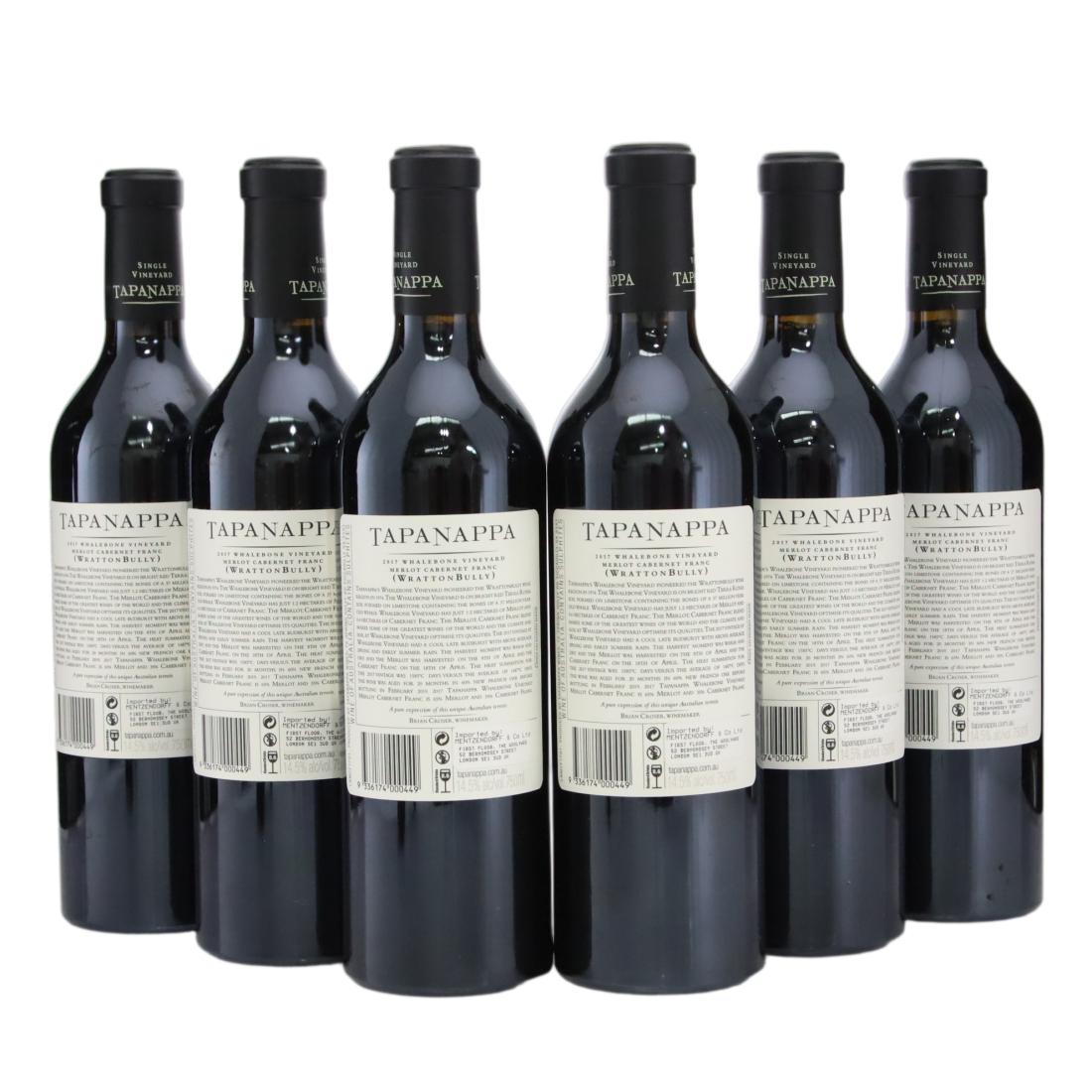 Tapanappa Whalebone Vineyard Merlot-Cabernet Franc 2017 x 6