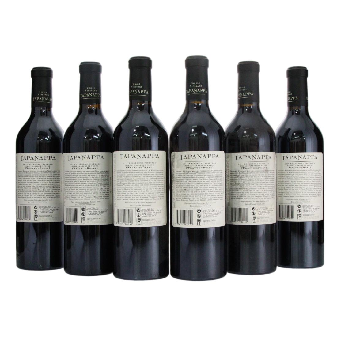 Tapanappa Whalebone Vineyard Merlot-Cabernet Franc 2017 x 6