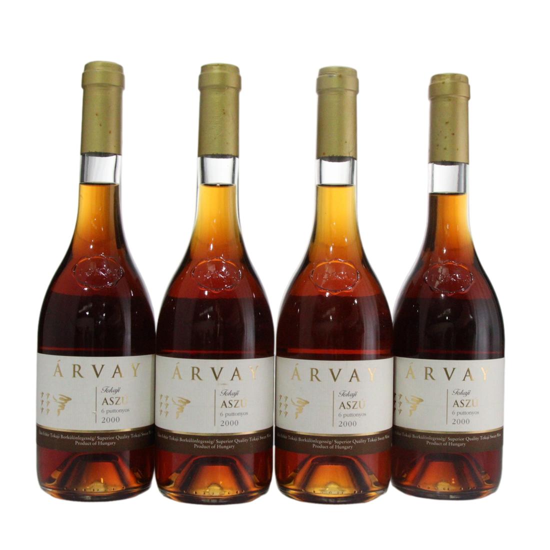 Arvay Tokaji Aszu 6 Puttonyos 2000 x 4