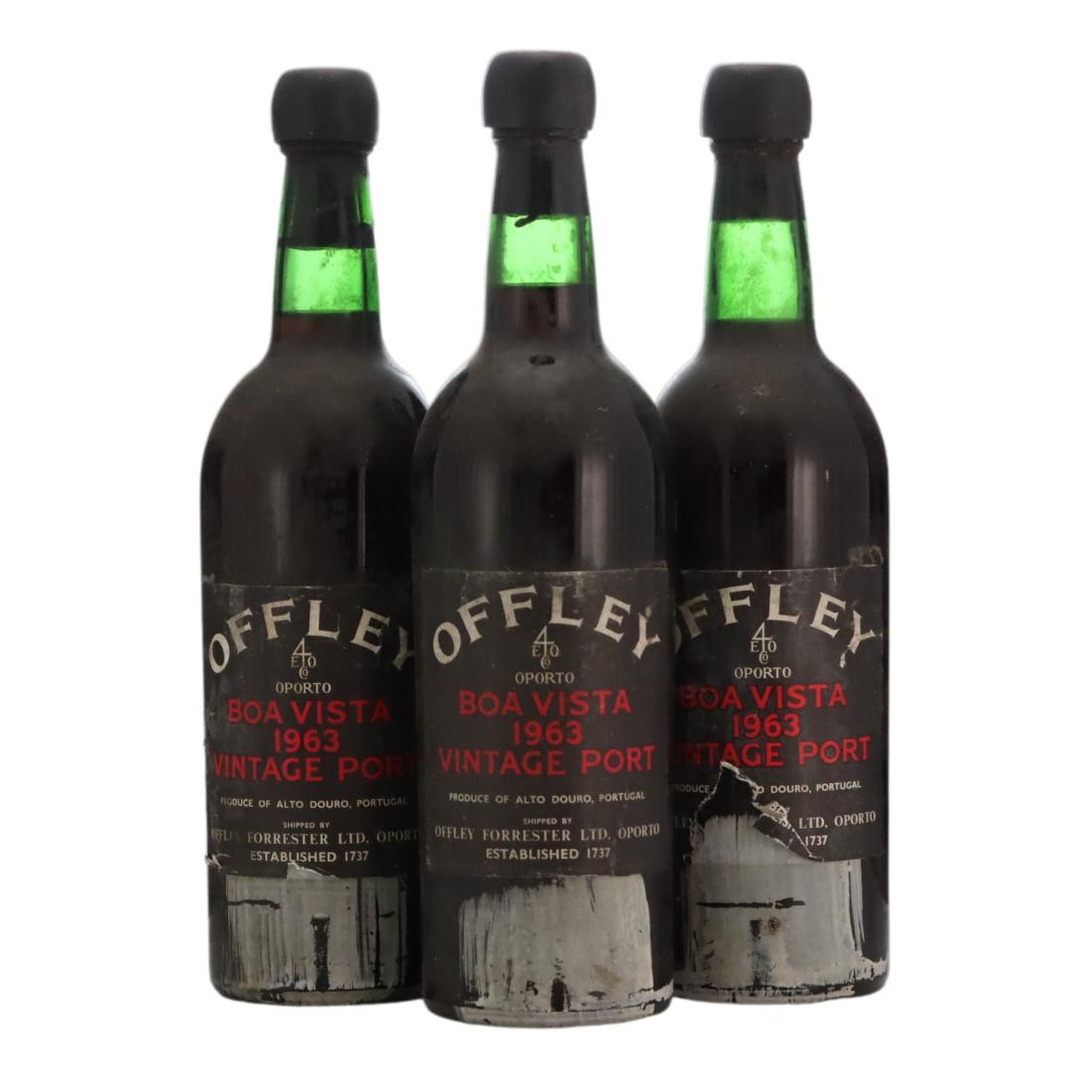 Offley Boa Vista 1963 Vintage Port x 3