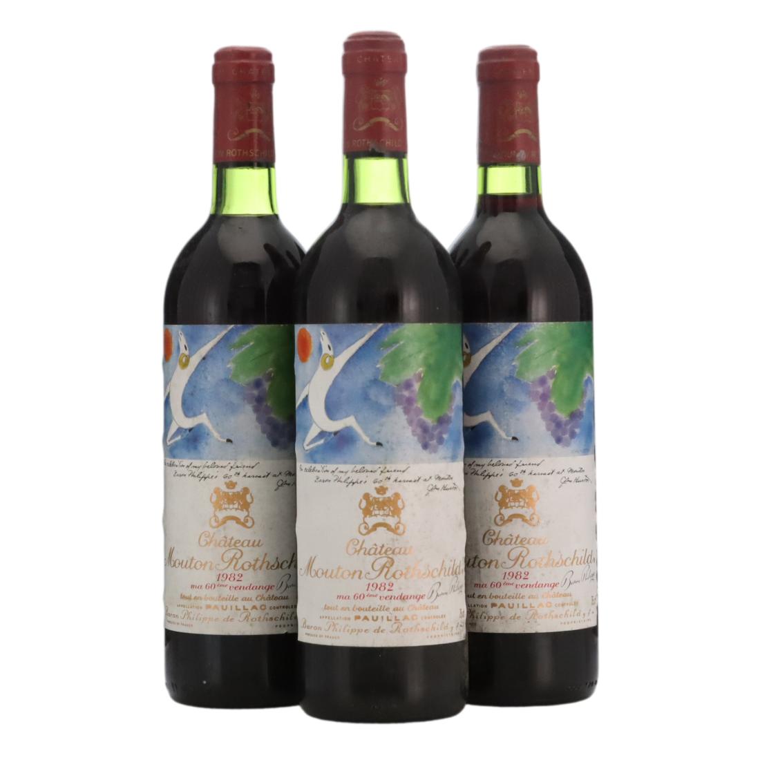 Château Mouton Rothschild 1982 x 3
