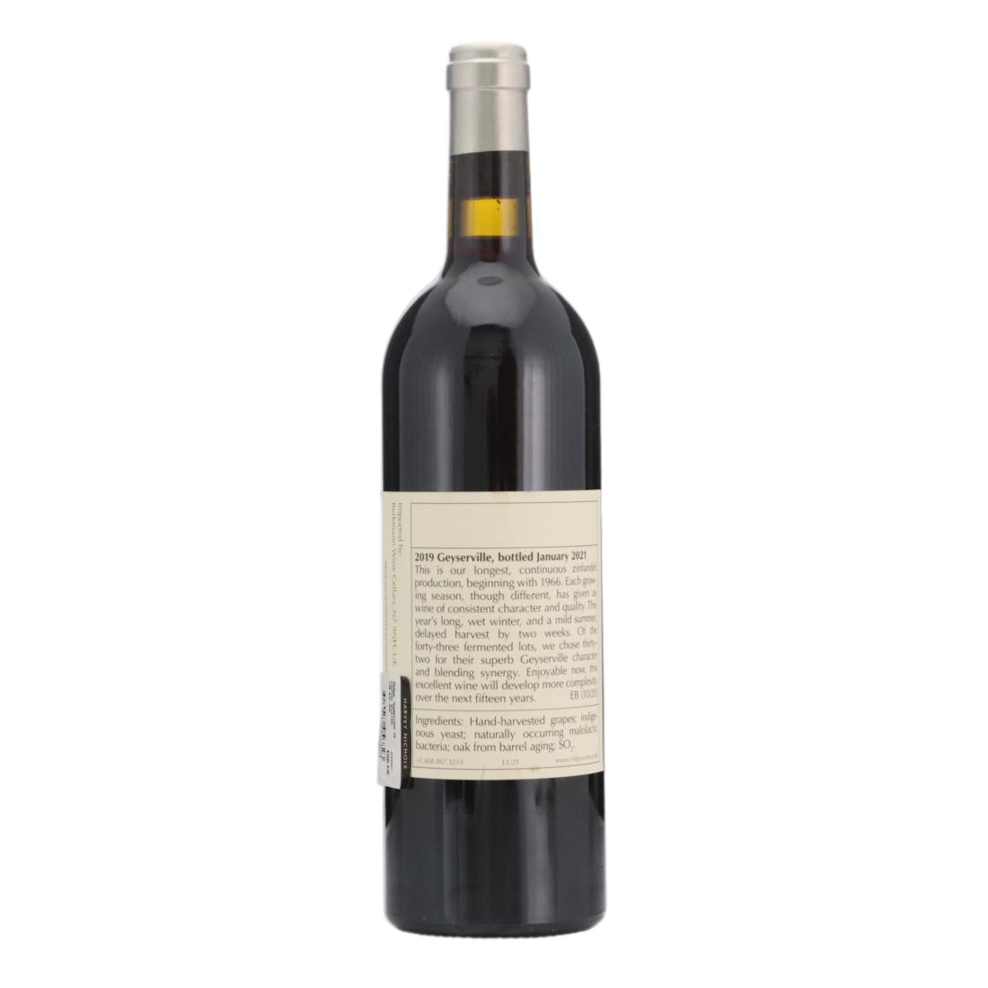 Ridge Geyserville Alexander Valley 2019