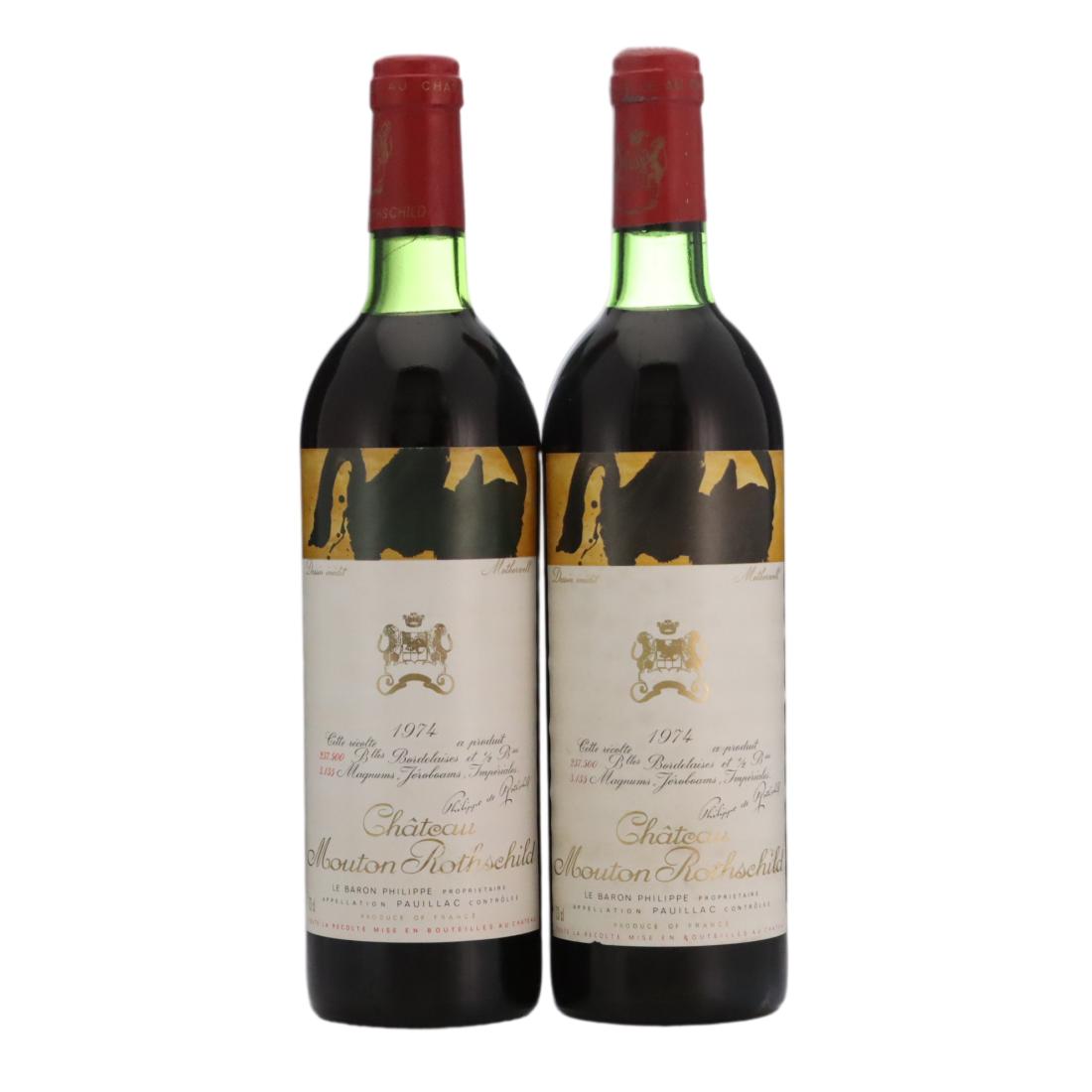Château Mouton-Rothschild 1974 x 2