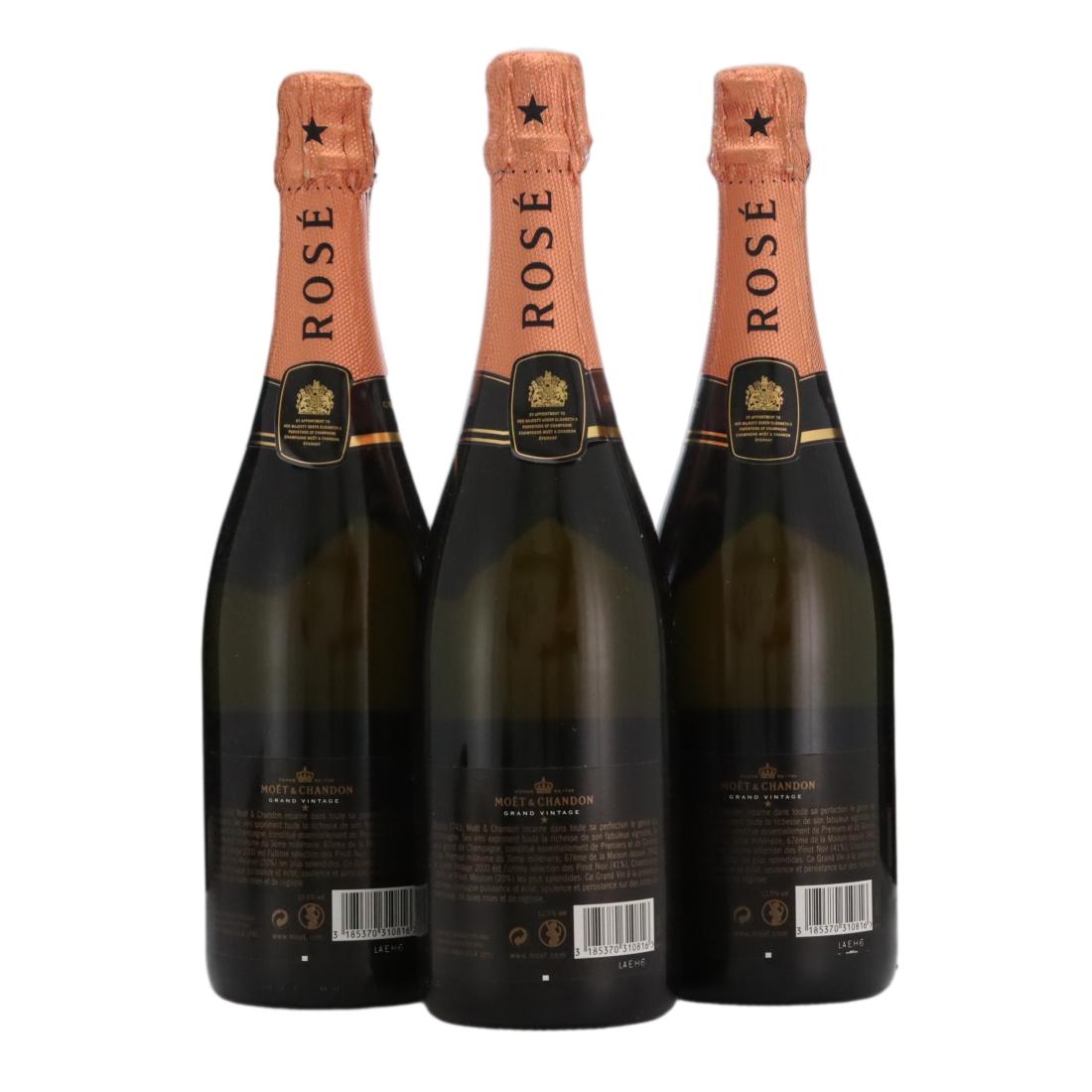 Moët & Chandon 2008 Rosé Grand Vintage Champagne x 3