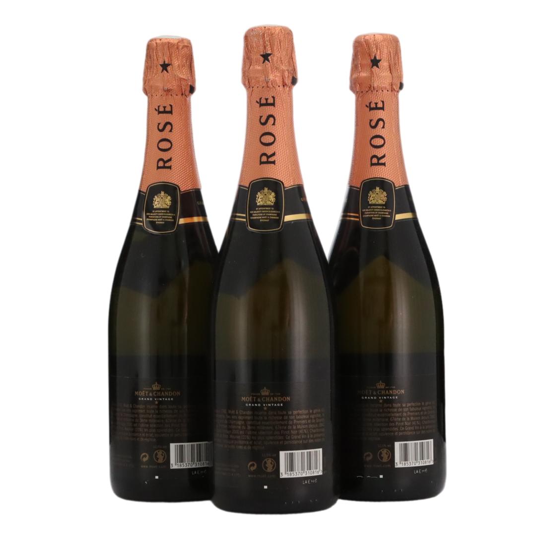 Moët & Chandon 2000 Rosé Grand Vintage Champagne x 3
