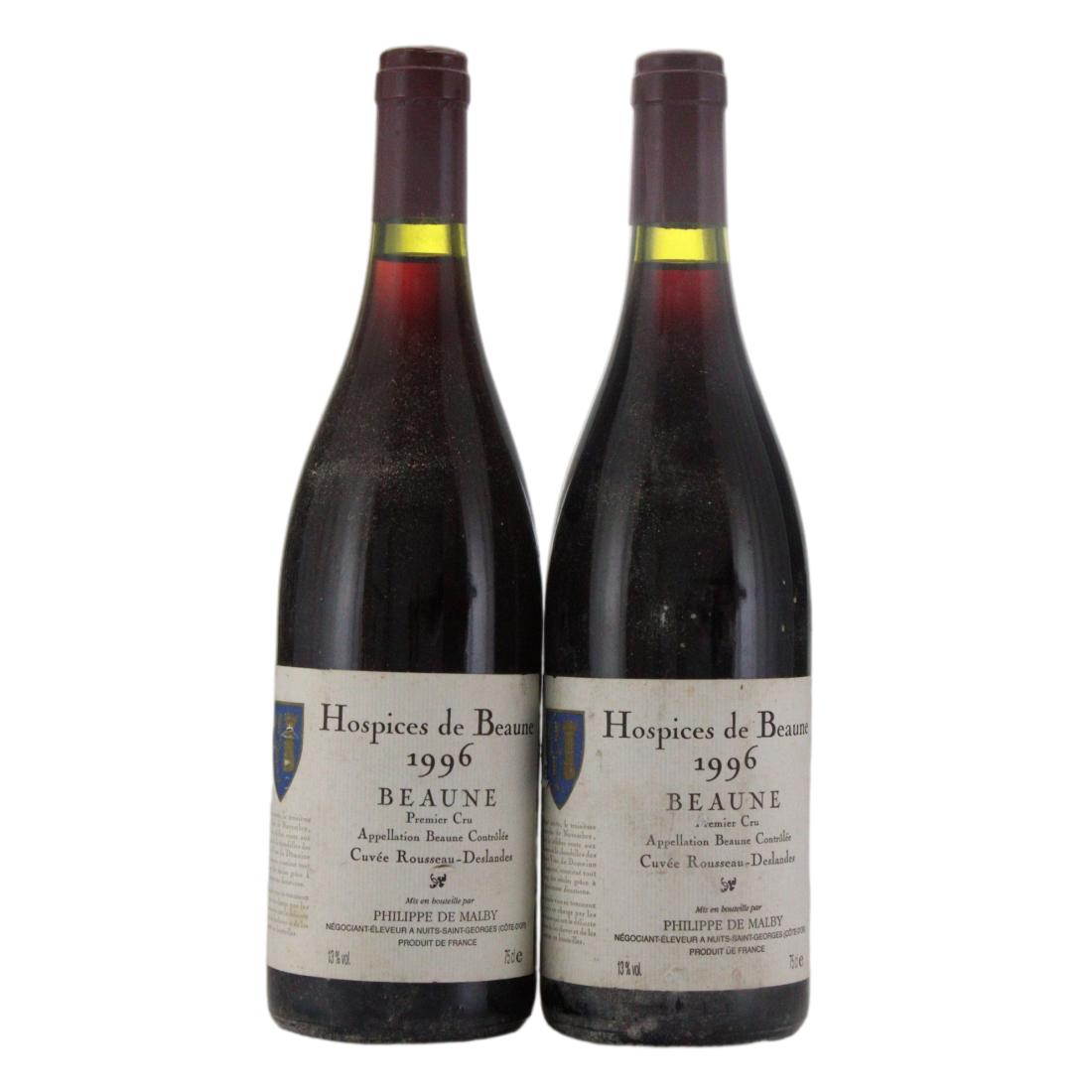 Phillipe de Malby Hospices de Beaune Cuvee Rousseau-Deslandes 1996 x 2