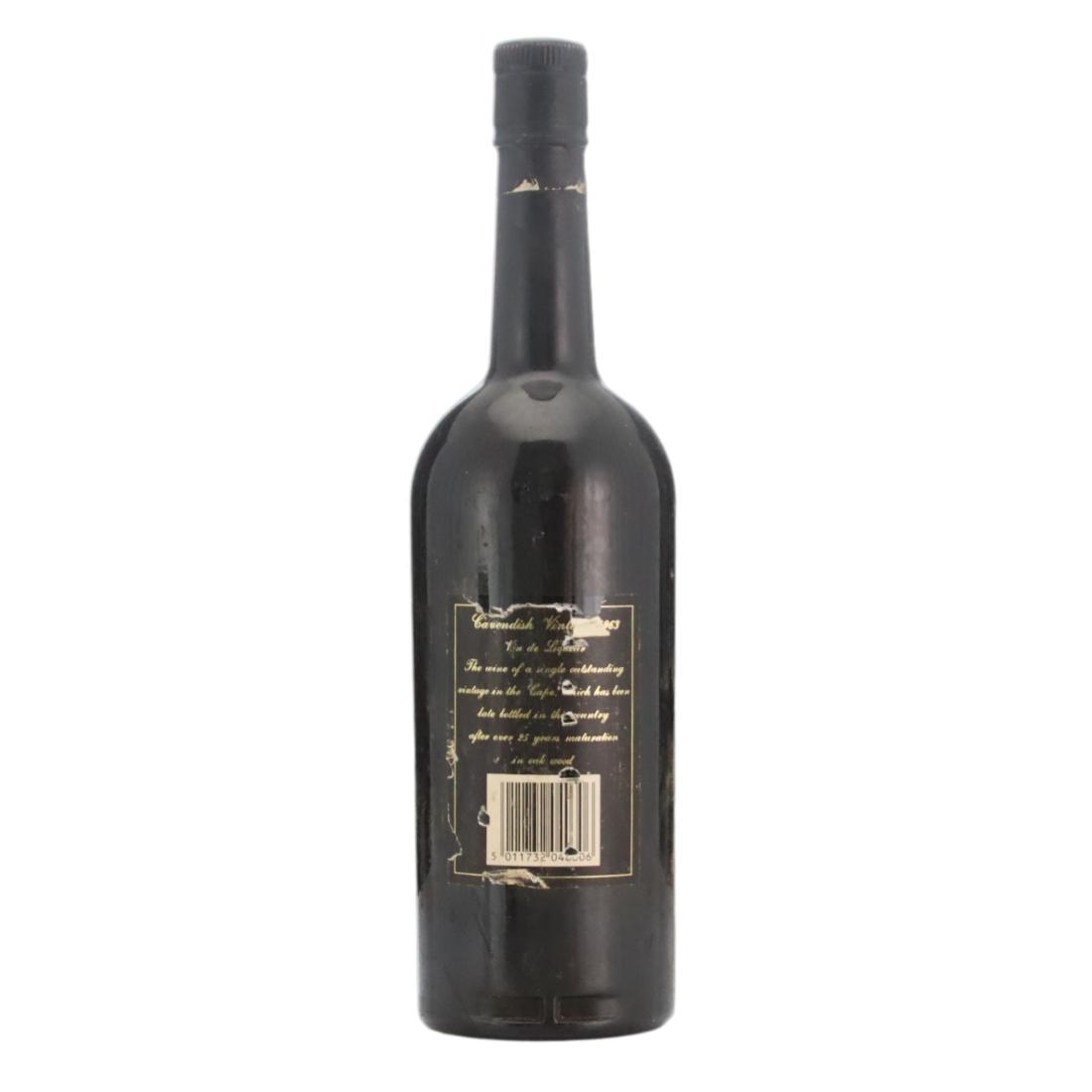 Cavendish Late Bottled Vintage Vin de Liqueur 1963
