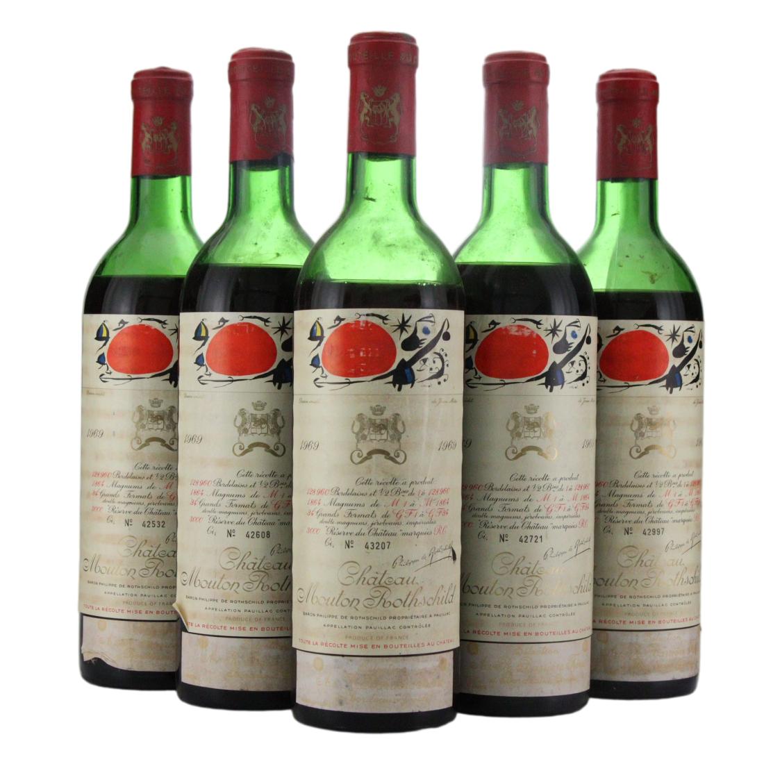 Château Mouton Rothschild 1969 x 5