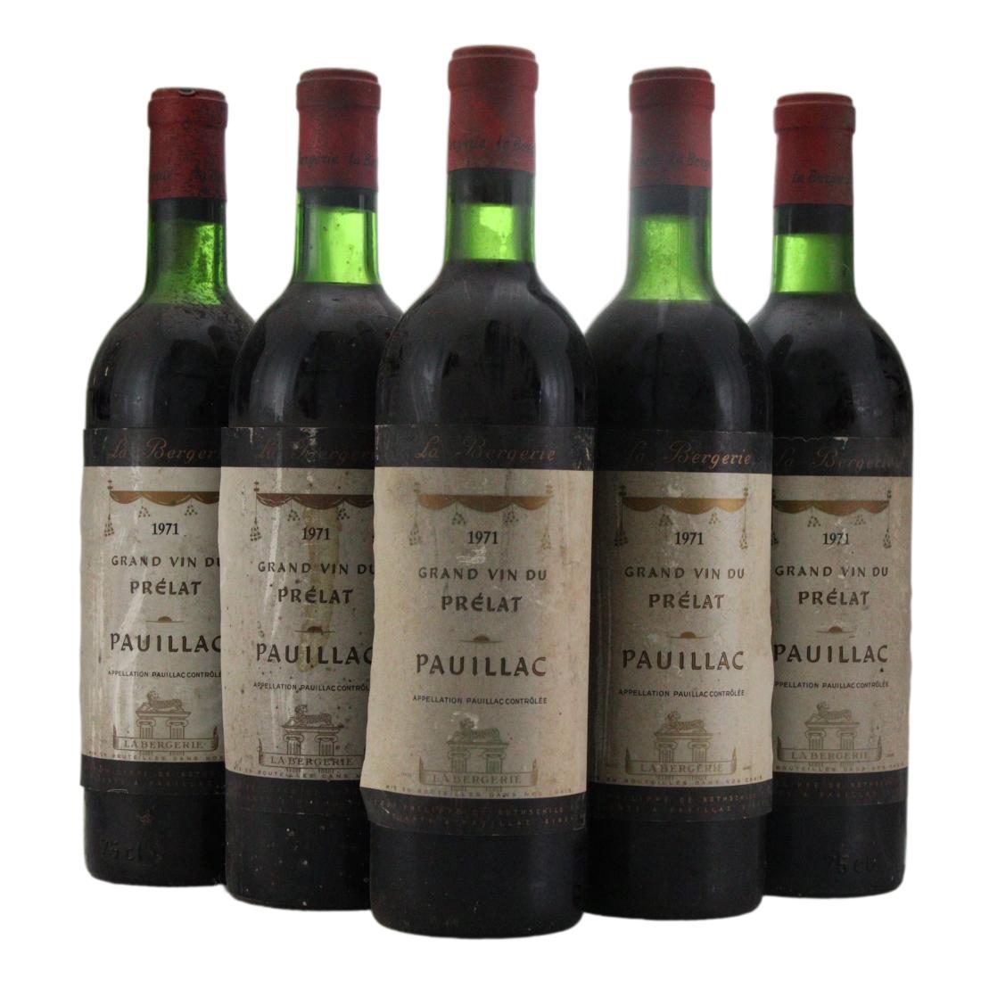 Baronat Baron Philippe de Rothschild La Bergerie Prélat 1971 x 5