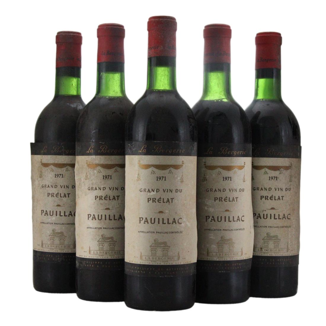 Baronat Baron Philippe de Rothschild La Bergerie Prélat 1971 x 5