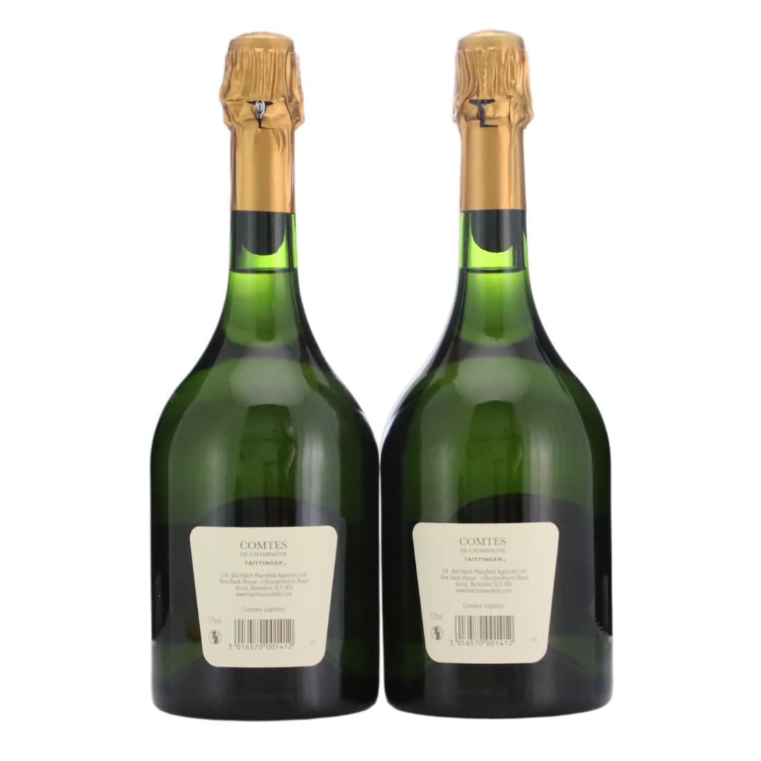 Taittinger Comtes de Champagne Blanc-de-Blancs 2004 Vintage Champagne x 2