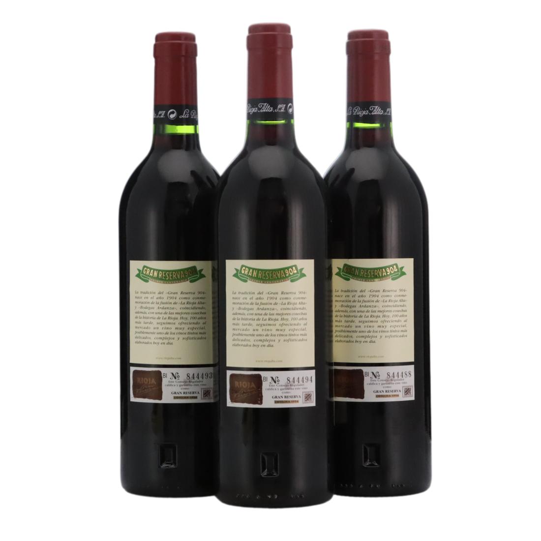 La Rioja Alta 904 1994 x 3