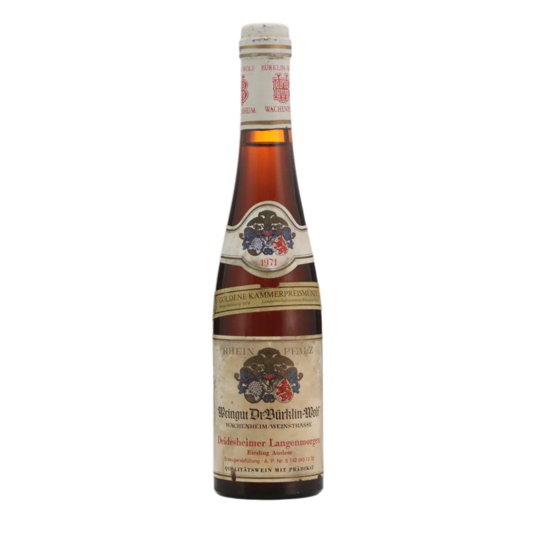 Weingut Dr. Bürklin-Wolf Deidesheimer Langenmorgen Riesling Auslese 1971 / Half Bottle