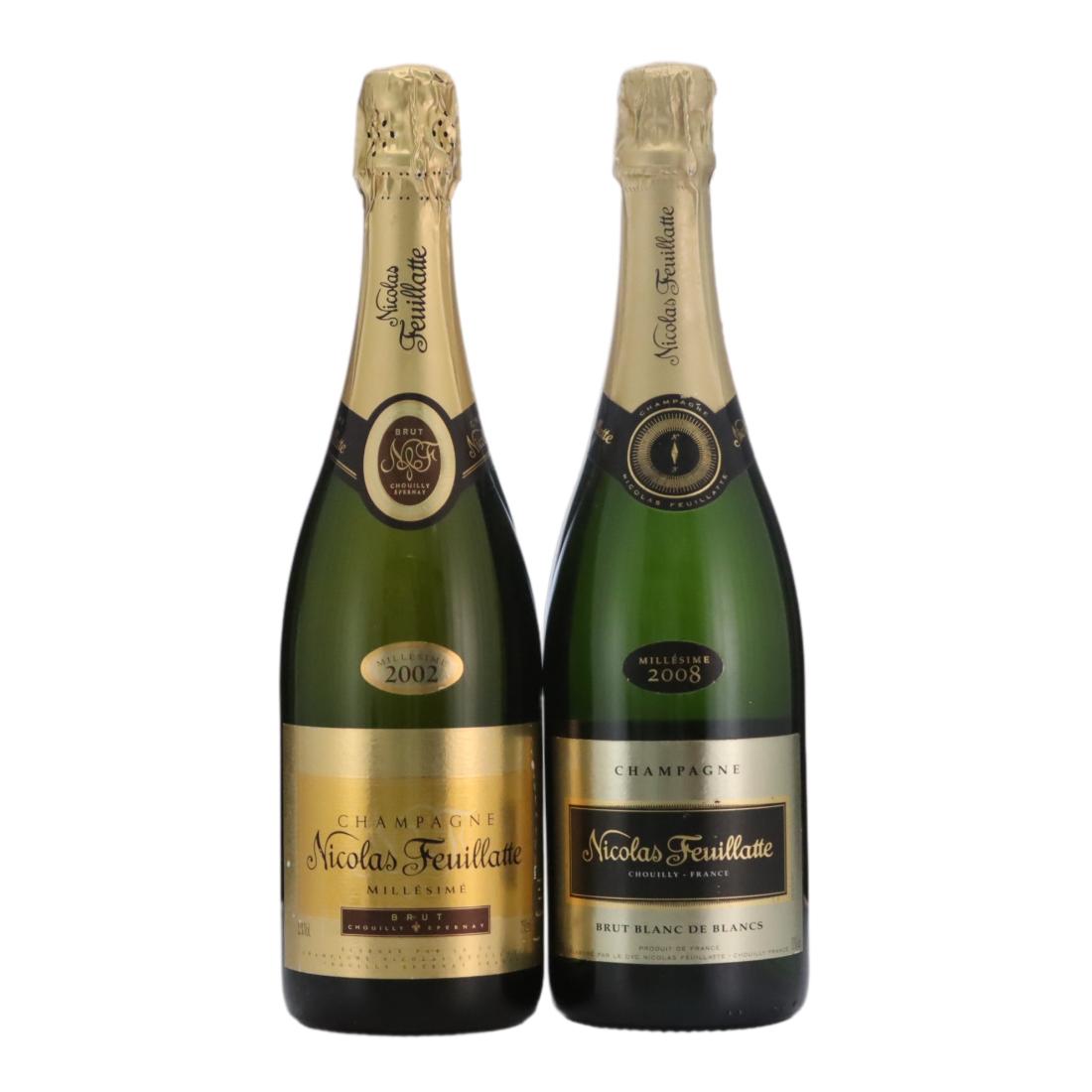 Nicolas Feuillatte 2002 & 2008 Vintage Champagne