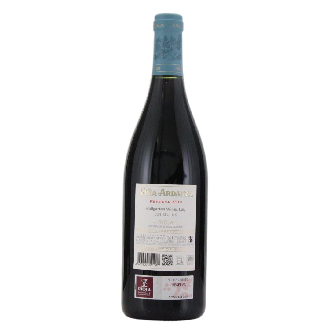 La Rioja Alta Viña Ardanza Reserva 2019