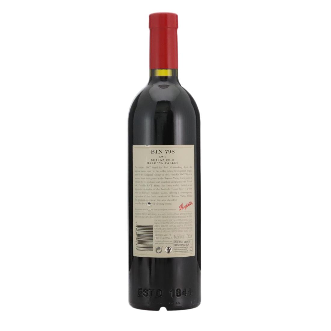 Penfolds RWT Bin 798 Shiraz 2018