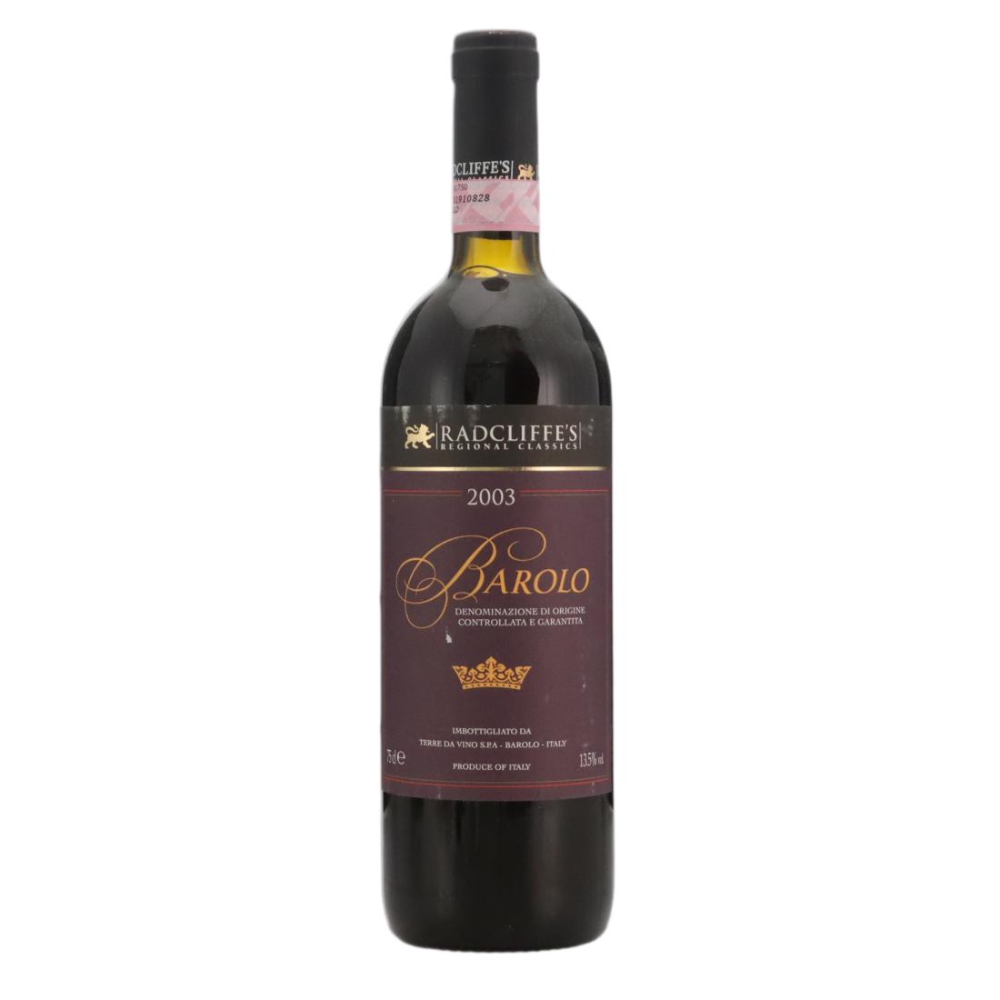 Radcliffe's Barolo 2003