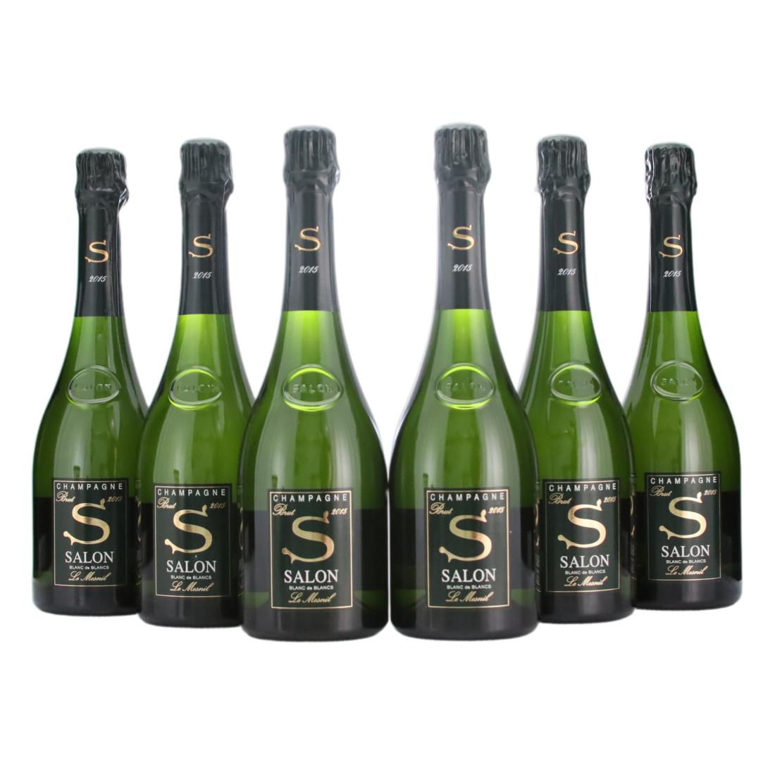 Salon Cuvee S Le Mesnil Blanc-de-Blancs Brut 2015 Vintage Champagne x 6