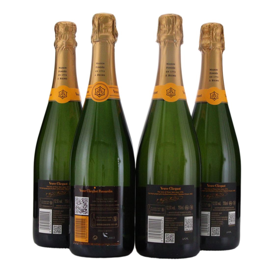 Veuve Clicquot Ponsardin Brut NV Champagne x 4