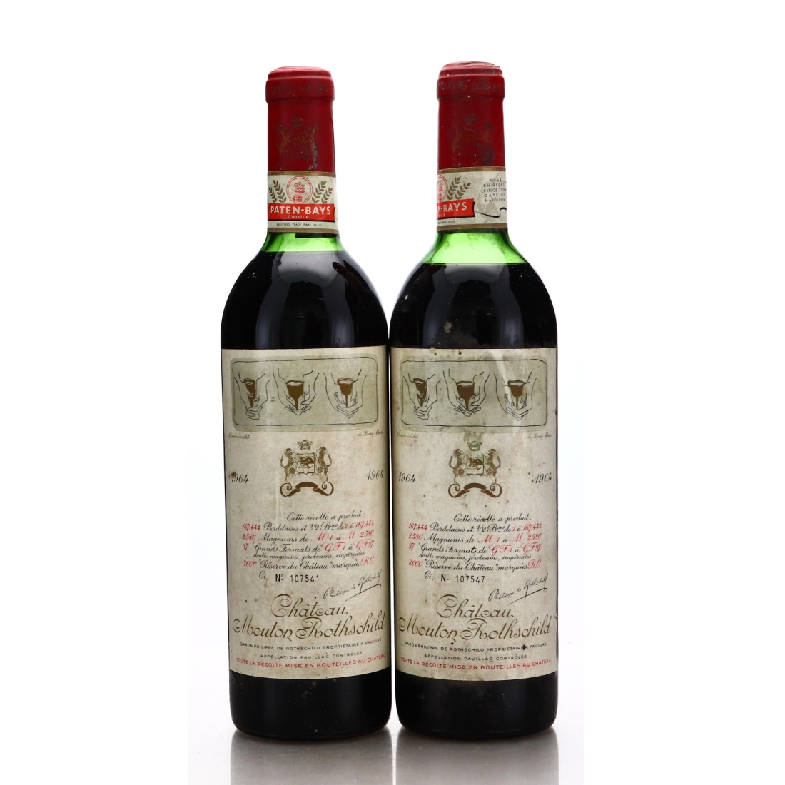 Ch. Mouton-Rothschild 1964 Pauillac 1er-Cru 2x75cl
