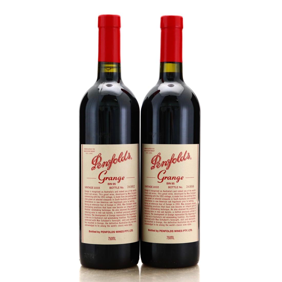 Penfolds Grange 2003 South Australia 2x75cl