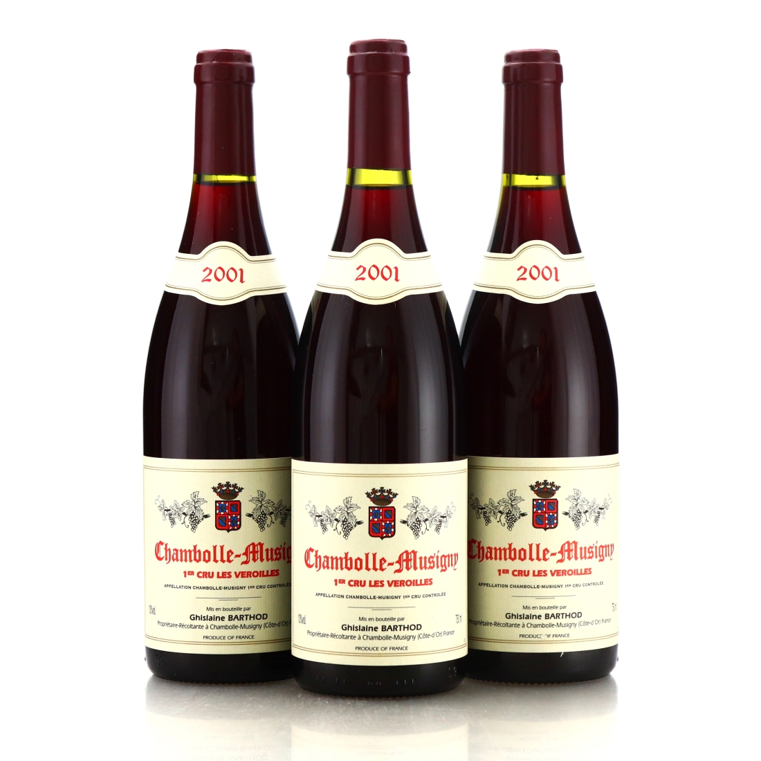 G.Barthod Veroilles 2001 Chambolle-Musigny 1er-Cru 3x75cl