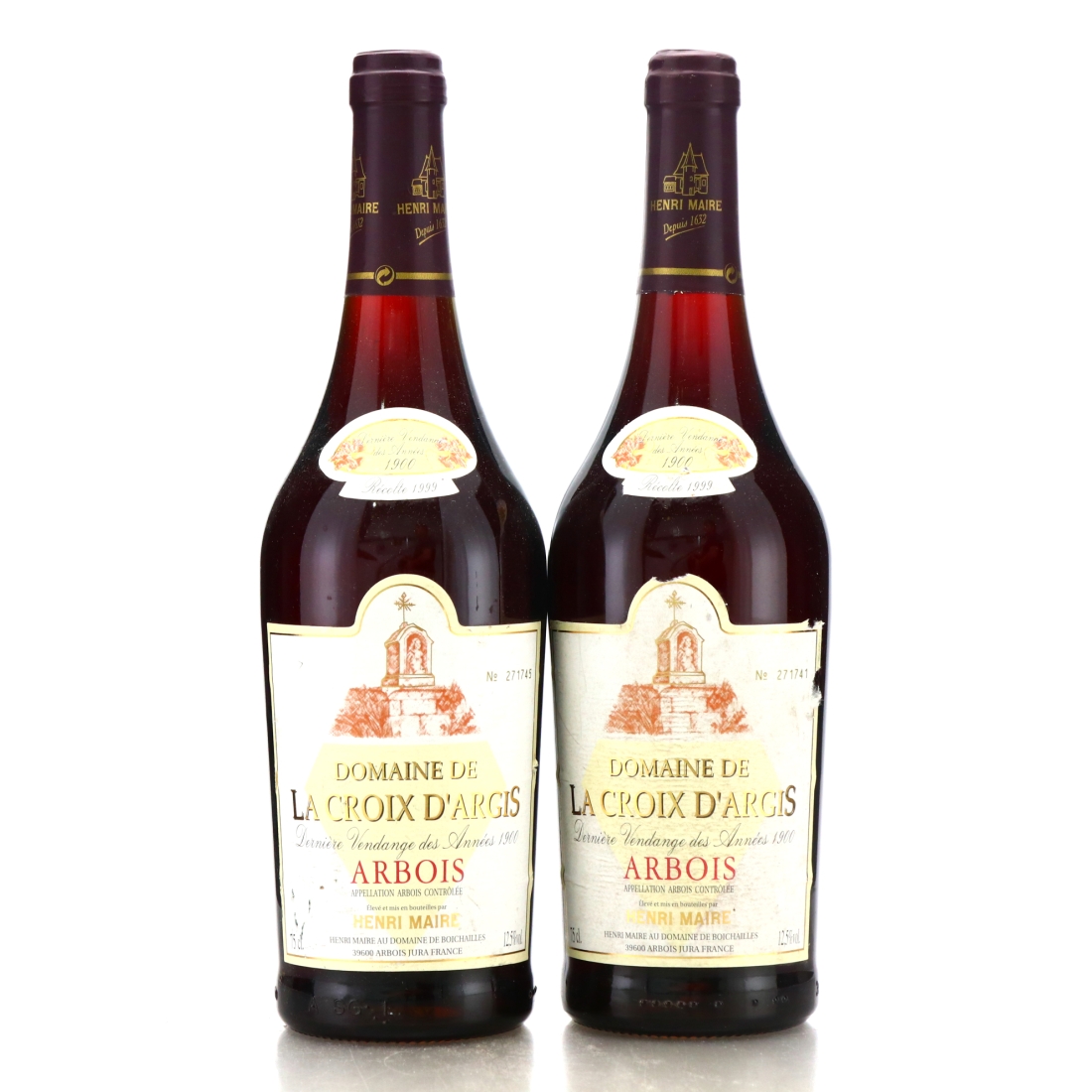 H. Maire Domaine De La Croix D'Argis 1999 Arbois 2x75cl