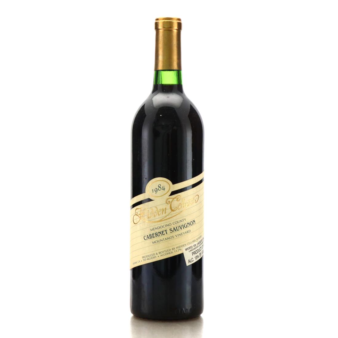 Image for Hidden Cellars Mountanos Vineyard Cabernet Sauvignon 1984 Mendocino