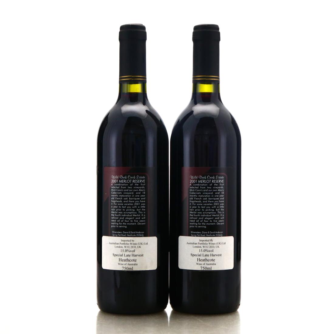 Image for Wild Duck Creek Merlot Reserve 2001 Heathcote