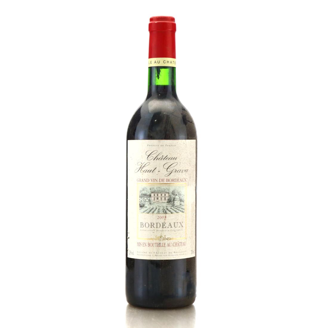 Image for Ch. Haut-Grava 2003 Bordeaux