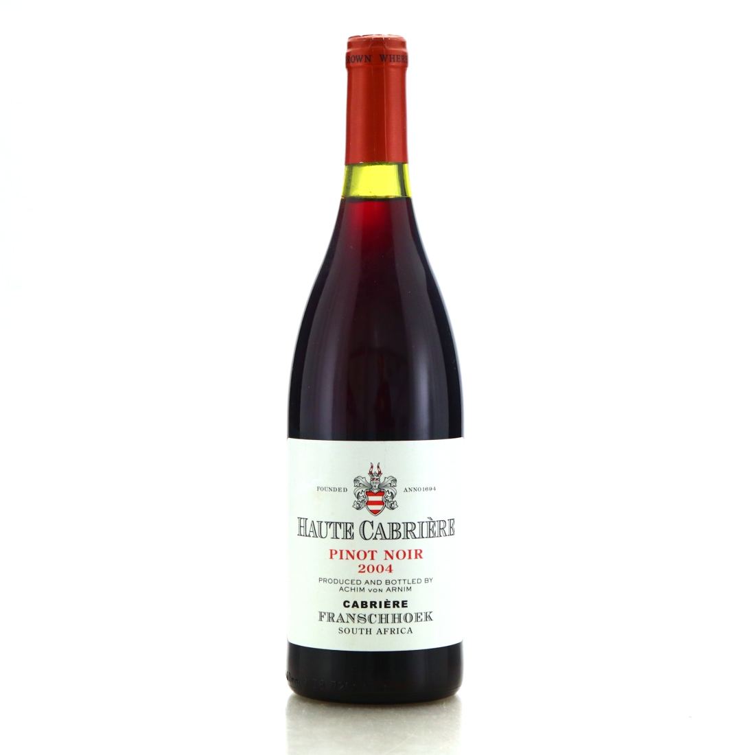 Achim Von Arnim Haute Cabriere Pinot Noir 2004 Franschhoek