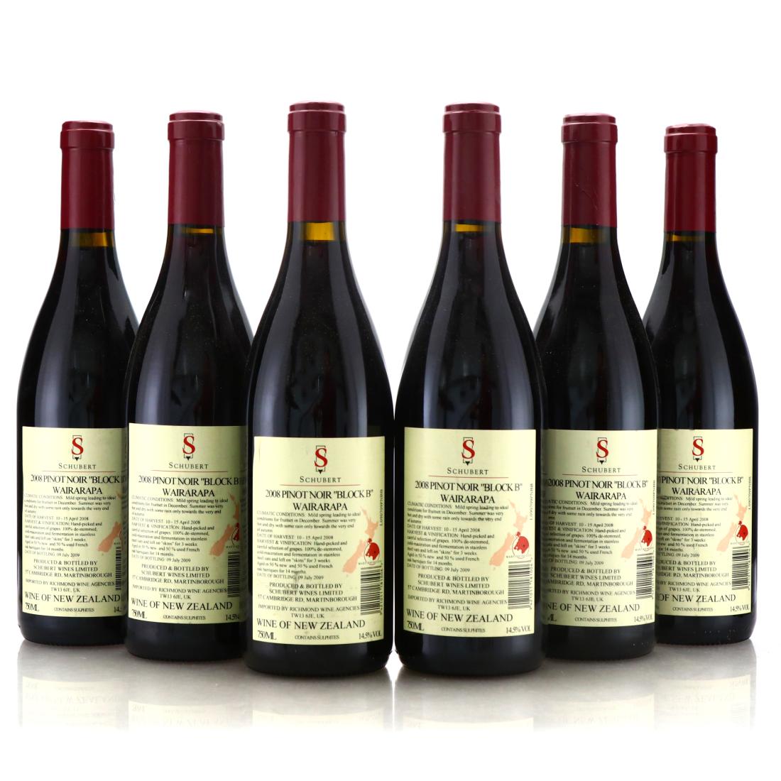 Image for Schubert Block B Pinot Noir 2008 Wairarapa