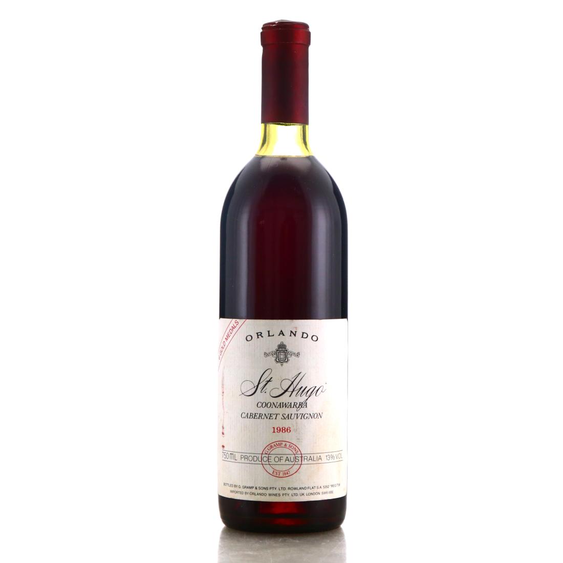 Image for Orlando St Hugo Cabernet Sauvignon 1986 Coonawarra