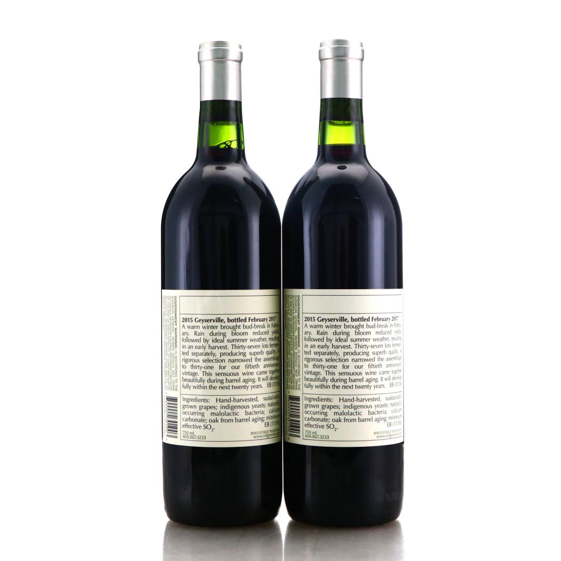 Image for Ridge Geyserville 2015 Sonoma