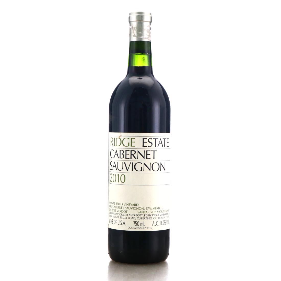 Image for Ridge Cabernet Sauvignon Estate 2010 Santa Cruz Mountains