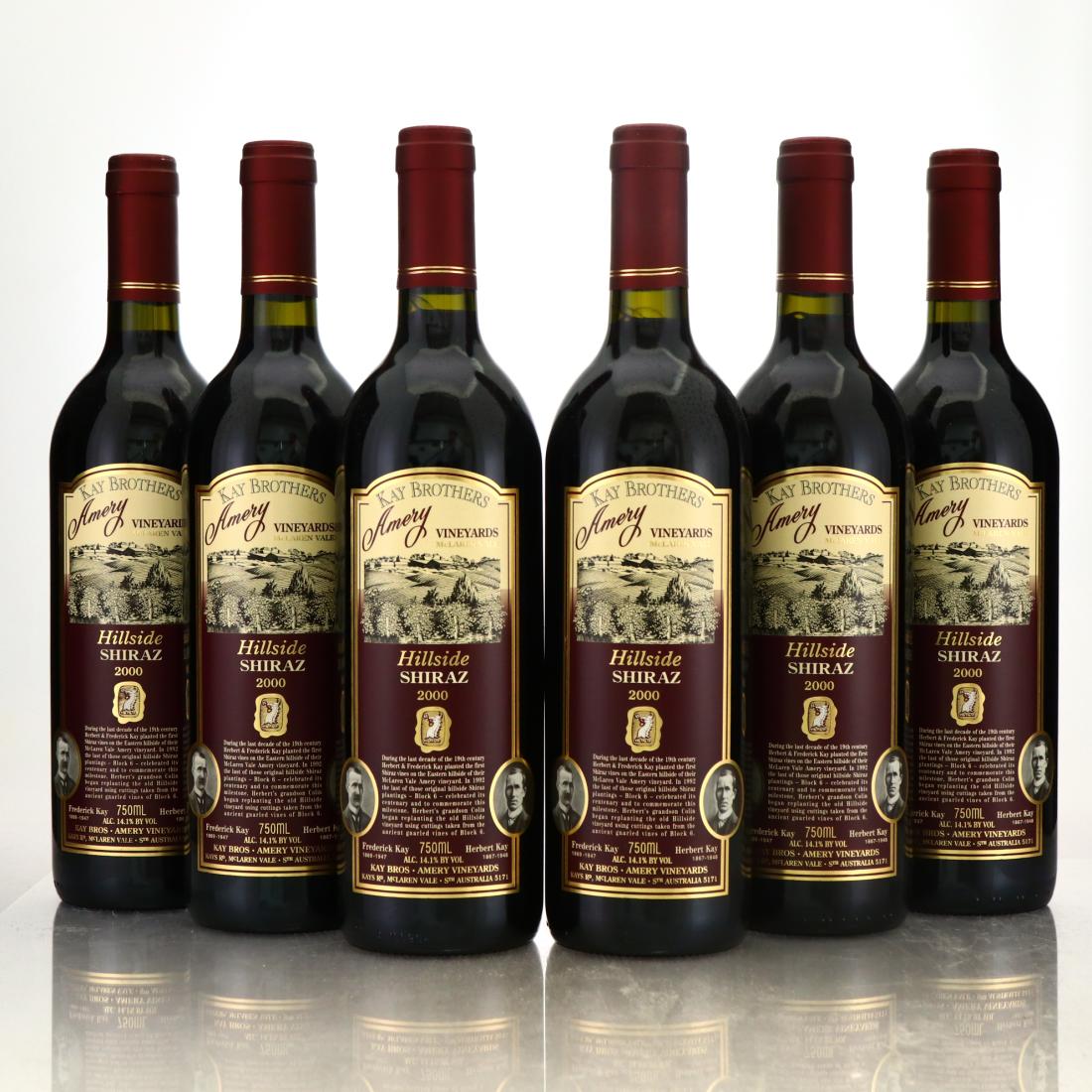 Image for Kay Brothers Amery Hillside Shiraz 2000 McLaren Vale