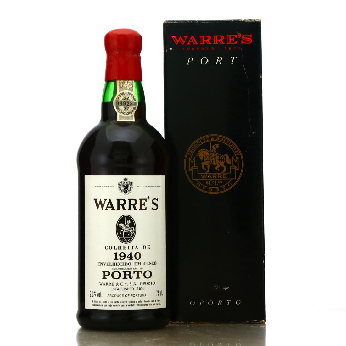 Image for Warre's 1940 Colheita Port