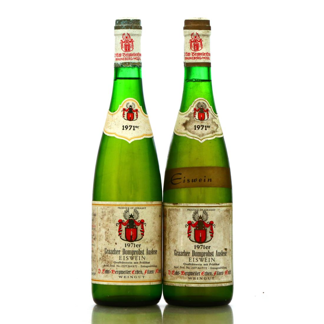 Image for D.Licht-Bergweiler Graacher Domprobst Auslese Eiswein 1971 Mosel