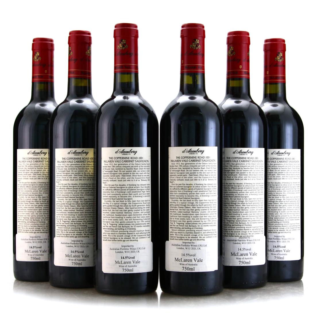 Image for d'Arenberg The Coppermine Road Cabernet Sauvignon 2001