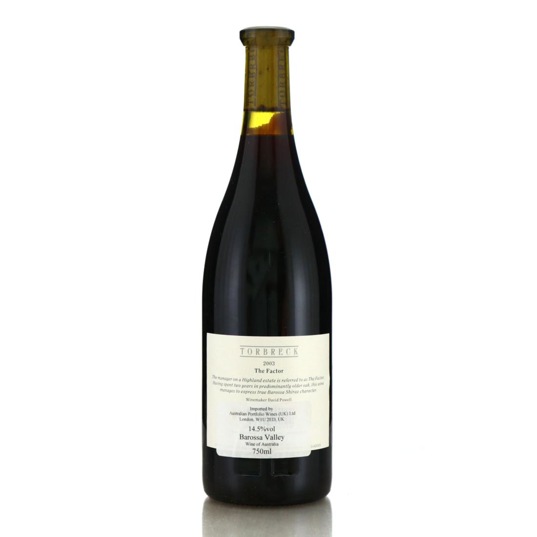 Image for Torbreck The Factor 2003 Barossa
