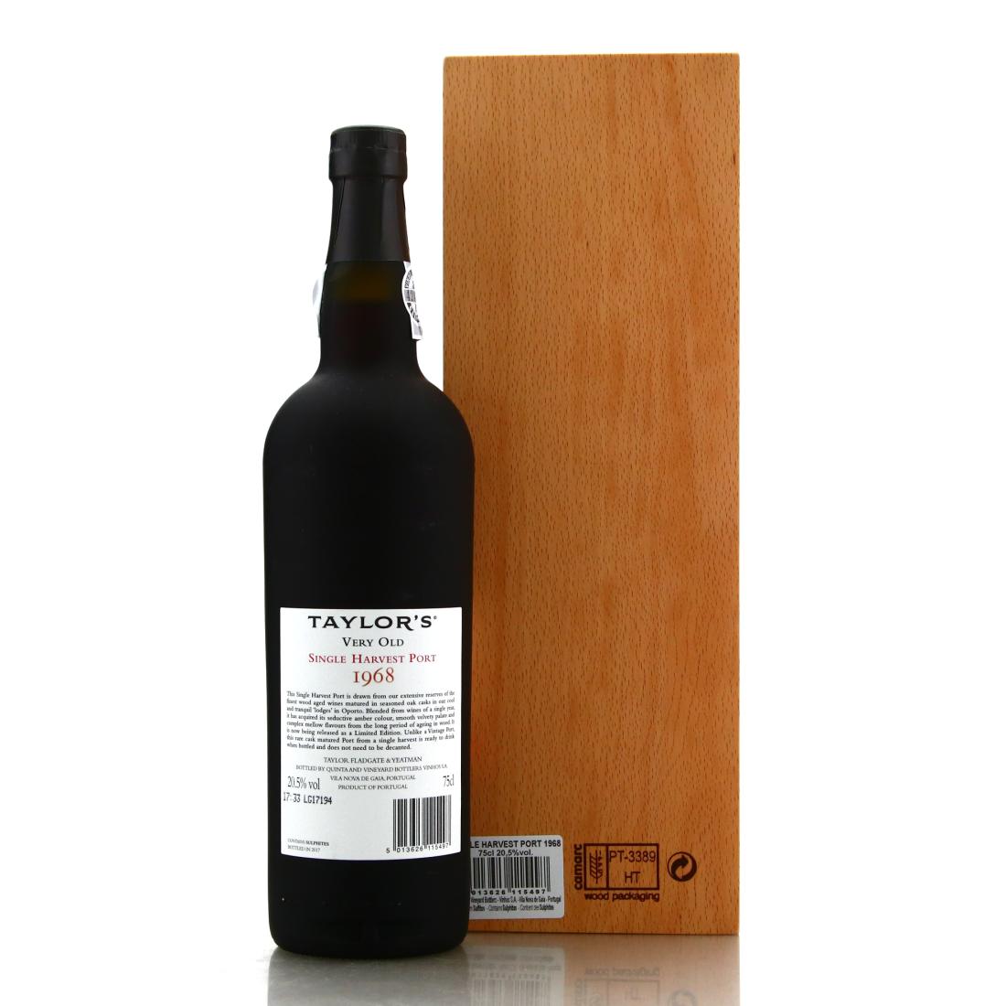 Image for Taylor's Very Old 1968 Single Harvest Tawny Port