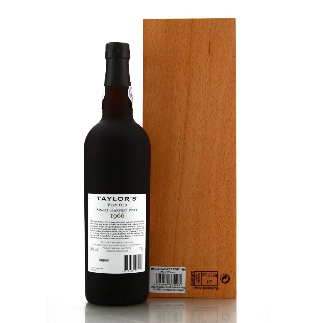 Image for Taylor's Very Old 1966 Single Harvest Tawny Port