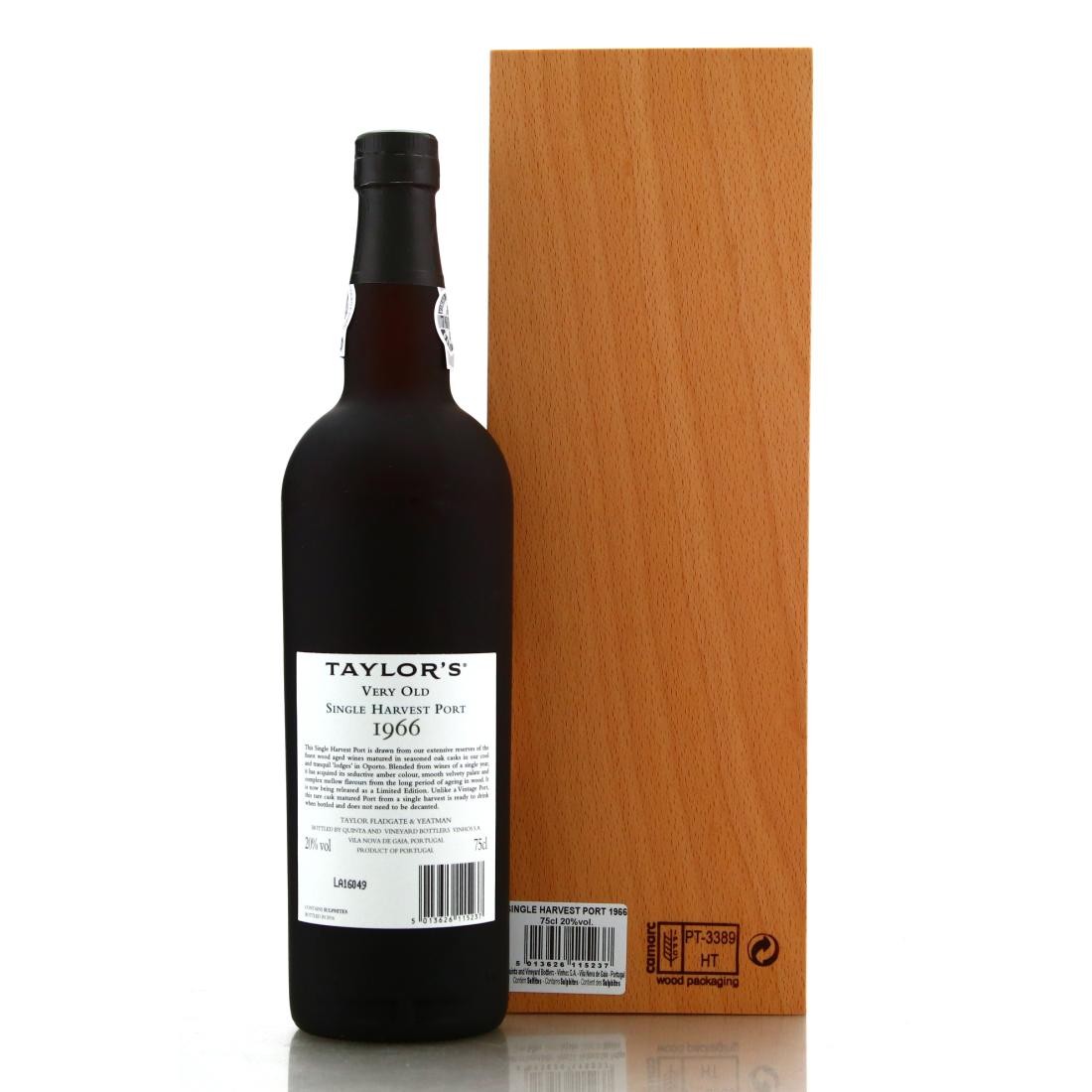 Image for Taylor's Very Old 1966 Single Harvest Tawny Port