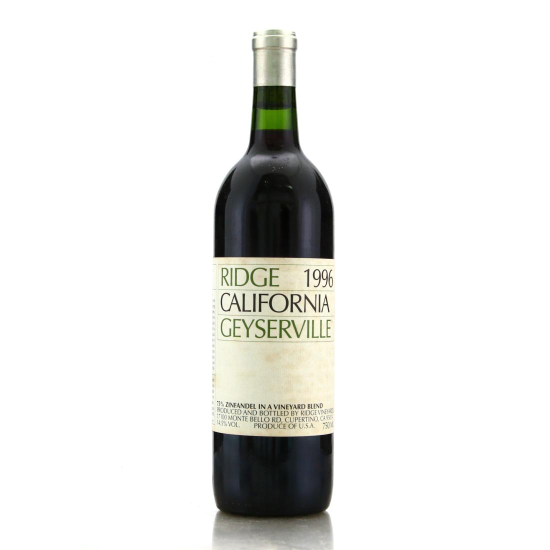 Image for Ridge Geyserville 1996 Sonoma