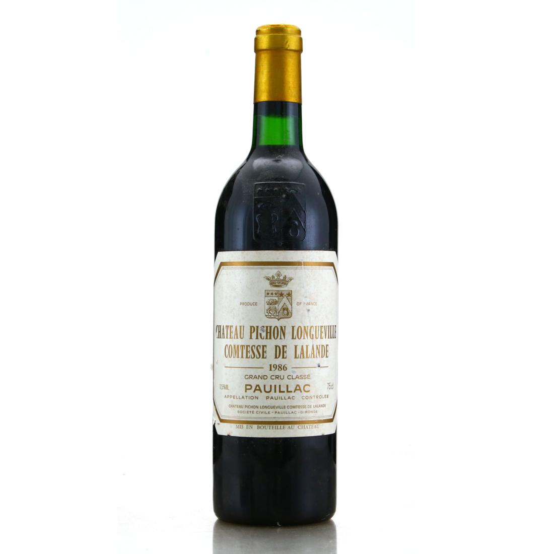 Image for Château Pichon-Longueville Comtesse de Lalande 1986